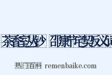 茶香室丛钞·邵康节宅契反义词是什么意思的图片